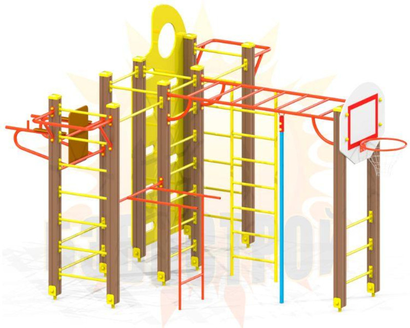 Спортивный комплекс богатырь. СК богатырь. Бэбистрой производство детского игрового оборудования.