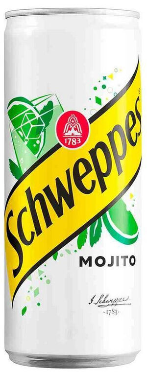 Напиток безалкогольный, сильногазированный Schweppes Mojito (Швепс Мохито) 0,33 ж/б, СЛИМ